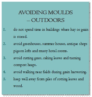 AVOID OUTDOOR MOULD